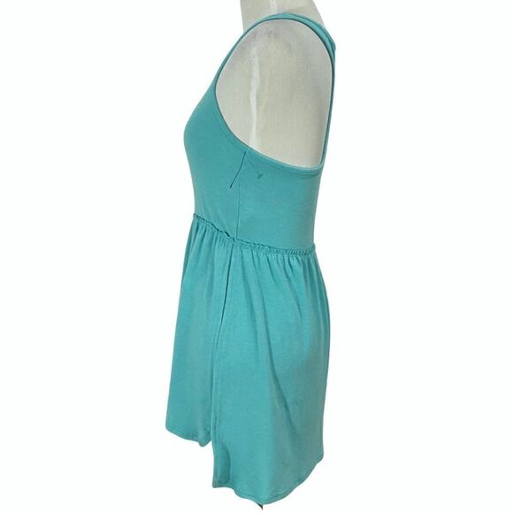 Free Press Teal Sky Vented Ruffle Racerback Tank - Picture 7 of 8